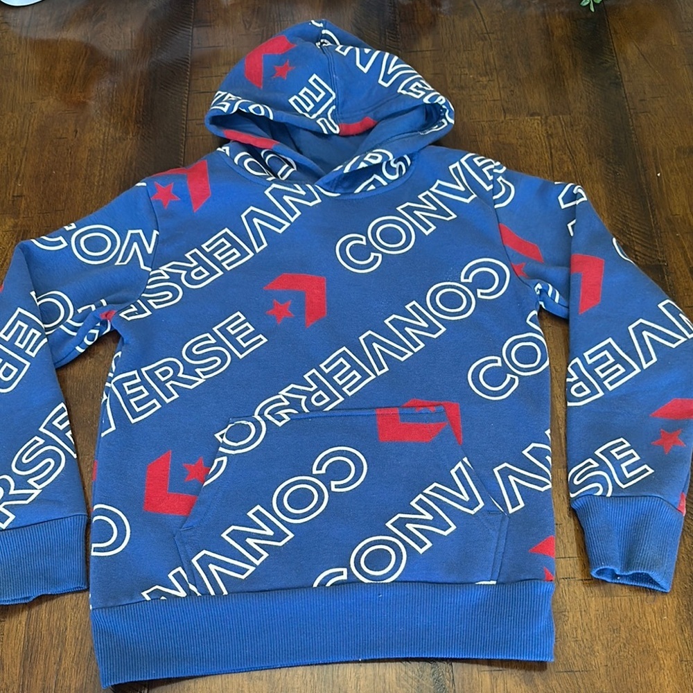 Converse Blue Hoodie Sweatshirt